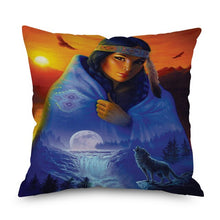 Ancient Egyptian Character Art Retro Cushion Cover 45×45cm Home Decoration Pillow Covers Office Car Decor