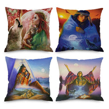 Ancient Egyptian Character Art Retro Cushion Cover 45×45cm Home Decoration Pillow Covers Office Car Decor