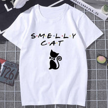 Black Cat WHAT Printed T-shirt Women Murderous Cat Knife Funny T Shirt Summer Harajuku Short Sleeve Large size Top Tshirt Female