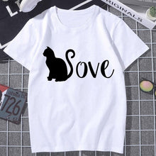 Black Cat WHAT Printed T-shirt Women Murderous Cat Knife Funny T Shirt Summer Harajuku Short Sleeve Large size Top Tshirt Female