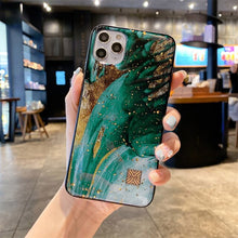 Chic Cute Cartoon Anime Sloth Leopard Silicone Case For iPhone 13 12 11 Pro Xs Max Mini SE X XR 7 8 Plus Glitter Gold Foil Cover