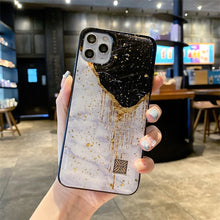 Chic Cute Cartoon Anime Sloth Leopard Silicone Case For iPhone 13 12 11 Pro Xs Max Mini SE X XR 7 8 Plus Glitter Gold Foil Cover