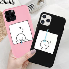 Couple Phone Case for IPhone 6s 7 8 11 12 Plus Pro Mini X XS MAX XR SE Funny Cases Soft Silicone Fitted Shell Covers Accessories