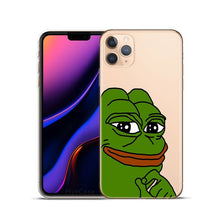 Cute Frogs Party Sad Pepe Phone Case For Apple iPhone 11 12 Pro XS Max X XR 6S 7 8 Plus 5S SE 2020 12Mini Coque Silicone Cover