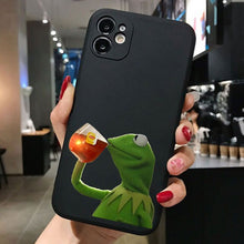 Funny Cute pet kermit The Frog Memes Phone Case For iPhone 13 pro 12 Pro 11 pro Max 6 6S 8 7 Plus X XR XS MAX TPU Silicone Cover