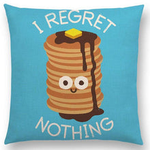 Funny Phrase Cartoon Cushion Cover Happy Days Beer Bread Boomerang Rainbow Cute Food Tool Book Sofa Throw Pillow Case
