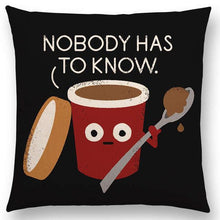 Funny Phrase Cartoon Cushion Cover Happy Days Beer Bread Boomerang Rainbow Cute Food Tool Book Sofa Throw Pillow Case