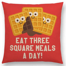 Funny Phrase Cartoon Cushion Cover Happy Days Beer Bread Boomerang Rainbow Cute Food Tool Book Sofa Throw Pillow Case