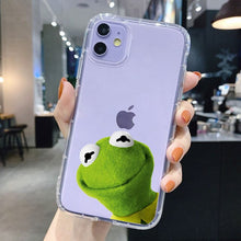Funny kermit The Frog Memes Cute Phone Case For iPhone 12 Pro 11 pro MAX XR 6s 8 7 Plus X XS TPU Soft Case for iphone 13 pro max