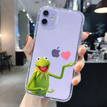 Funny kermit The Frog Memes Cute Phone Case For iPhone 12 Pro 11 pro MAX XR 6s 8 7 Plus X XS TPU Soft Case for iphone 13 pro max