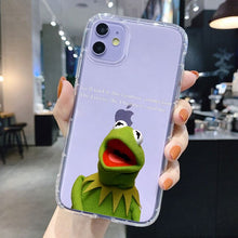 Funny kermit The Frog Memes Cute Phone Case For iPhone 12 Pro 11 pro MAX XR 6s 8 7 Plus X XS TPU Soft Case for iphone 13 pro max