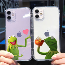 Funny kermit The Frog Memes Cute Phone Case For iPhone 12 Pro 11 pro MAX XR 6s 8 7 Plus X XS TPU Soft Case for iphone 13 pro max