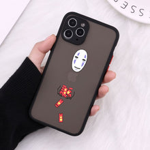 JAMULAR Cartoon Anime Happy Totoro Phone Case For iPhone 13 12 Pro 11 XS MAX X 7 XR SE2 8 6Plus Hard Silicone Cover Matte Fundas