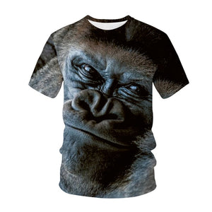 Newest Funny T-Shirts Monkey Gorilla 3D Print Streetwear Men Women Animal Fashion T Shirt Hip Hop Tshirt Tops Kids Boys Clothing