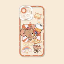 Tom Phone case Jerry Liquid Silicone For iPhone 11 12 13 Pro Max Mini X XS Max XR 7 8 Plus SE2 Full Lens Protection Back Cover