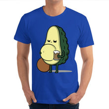 funny avocado with beer belly for fitness love Rife Casual Birthday T Shirt O Neck Cotton Mens Tops Shirt Thanksgiving Day