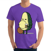 funny avocado with beer belly for fitness love Rife Casual Birthday T Shirt O Neck Cotton Mens Tops Shirt Thanksgiving Day