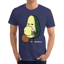 funny avocado with beer belly for fitness love Rife Casual Birthday T Shirt O Neck Cotton Mens Tops Shirt Thanksgiving Day