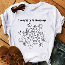 tshirt Women kawaii Chemistry is awesome printed funny graphic tees women harajuku summer white t shirt Female Tee Tops