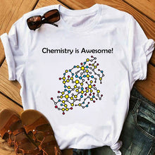 tshirt Women kawaii Chemistry is awesome printed funny graphic tees women harajuku summer white t shirt Female Tee Tops