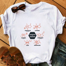tshirt Women kawaii Chemistry is awesome printed funny graphic tees women harajuku summer white t shirt Female Tee Tops